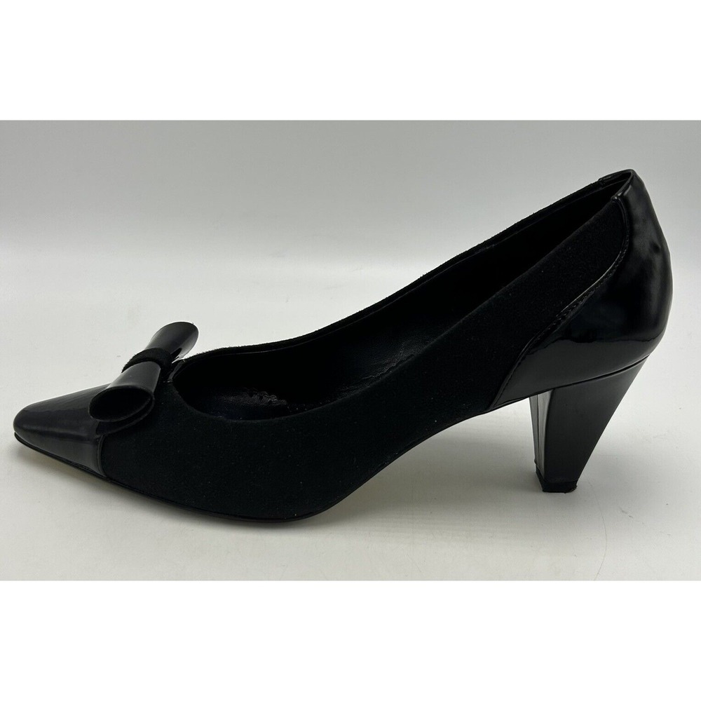 Bella Vita Heels Women 7.5 N Nara Black Patten Shoes Classy Old Money Read